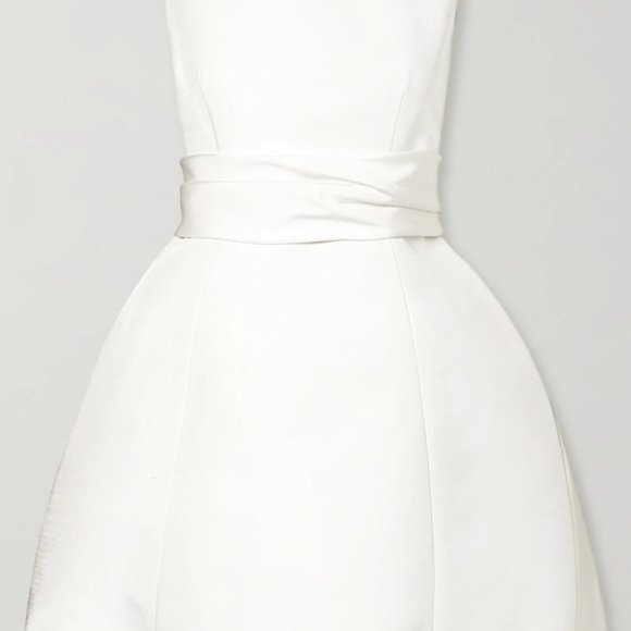 Brandon Maxwell Silk-faille mini dress - Picture 3 of 4